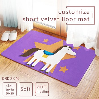  The other anime customize short velvet floor mat 