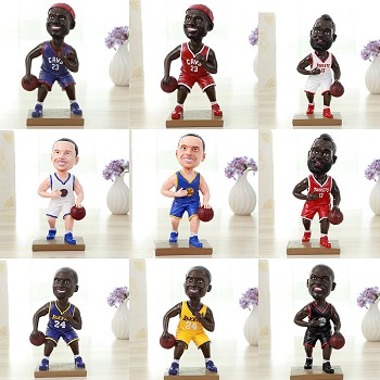 NBA basketball star resin figure