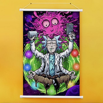 Rick and Morty anime wall scroll