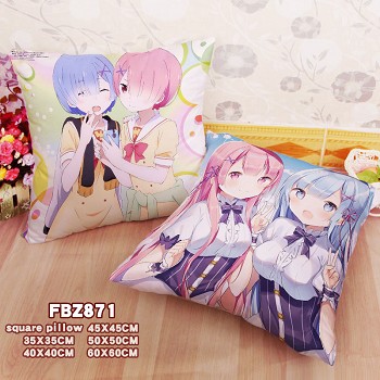 Re:Life in a different world from zero anime two-sided pillow