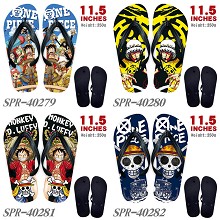 One piece anime flip flops shoes slippers a pair