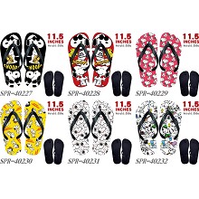 Snoopy anime flip flops shoes slippers a pair