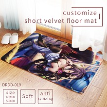 Overlord anime customize short velvet floor mat