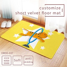 The other anime customize short velvet floor mat