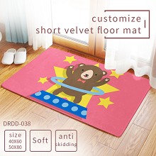 The other anime customize short velvet floor mat