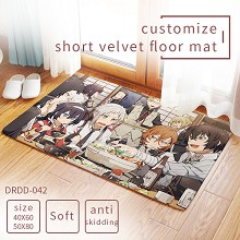  Bungo Stray Dogs anime customize short velvet floor mat 