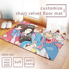  Bungo Stray Dogs anime customize short velvet floor mat 