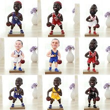 NBA basketball star resin figure