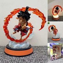 One piece Luffy anime figure can lighting