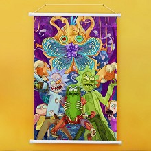 Rick and Morty anime wall scroll