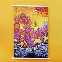 Rick and Morty anime wall scroll