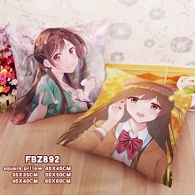 Kanojo Okarishimasu anime two-sided pillow