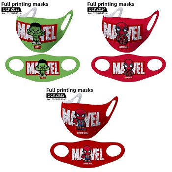 Spider Man Hulk Deadpool movie trendy mask face mask