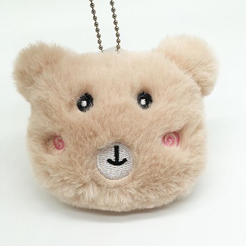 4inches Brown bear anime plush doll set(10pcs a set)