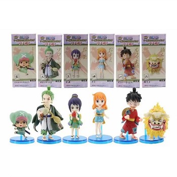 One piece anime figures set(6pcs a set)