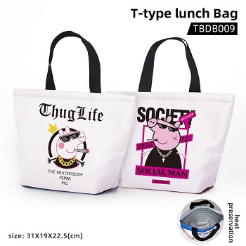  Peppa Pig anime t-type lunch bag 