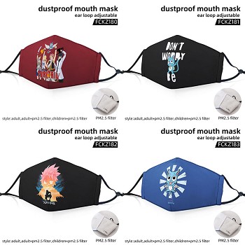 Fairy Tail anime dustproof mouth mask trendy mask