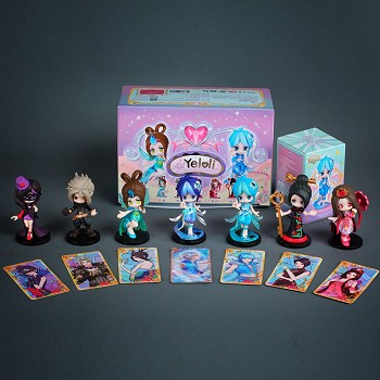 Fairy dream YeLuoLi anime figures set(7pcs a set)