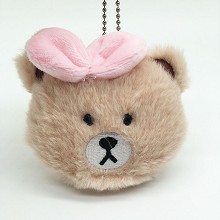 4inches Brown bear anime plush doll set(10pcs a se...