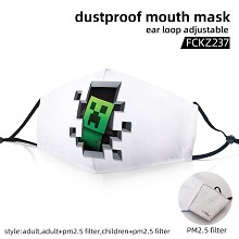 Minecraft game dustproof mouth mask trendy mask