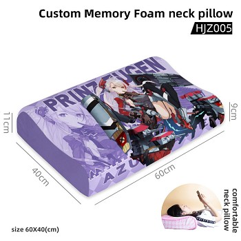 Azur Lane game neck protect custom memory foam neck pillow