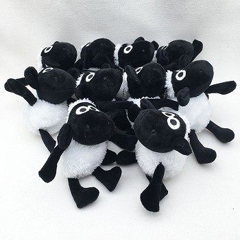 6inches Shaun the Sheep anime plush doll set(10pcs a set)