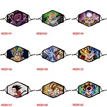 Dragon Ball anime trendy filter mask printed wash ...