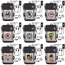 Dragon Ball anime USB charging laptop backpack school bag