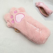 The cat claw anime plush pen bag pencil bag 220MM