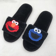 Sesame Street anime plush shoes slippers a pair 25...