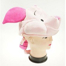 Piglet anime plush hat