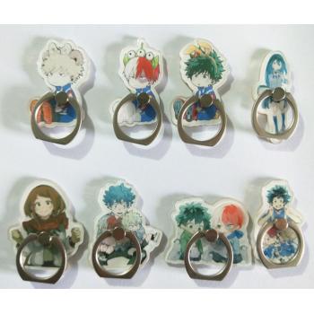 My Hero Academia anime mobile phone ring iphone finger ring round