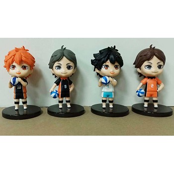 Haikyuu anime figures set(4pcs a set) no box