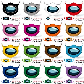 Among Us game trendy mask printed wash mask