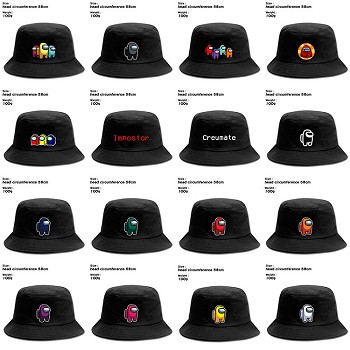 Among Us game bucket hat cap