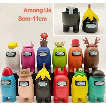 Among Us game figures set(12pcs a set)