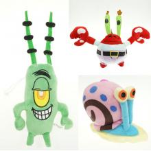 7inches Spongebob Gary Plankton Mr.Crab anime plus...