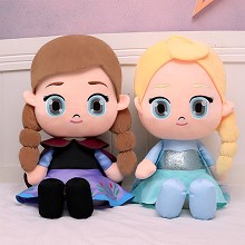 Frozen Elsa Anna anime plush doll