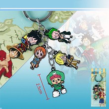 One piece anime key chain