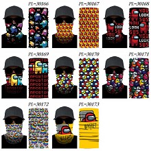 Among Us game headgear stocking mask magic scarf neck face mask