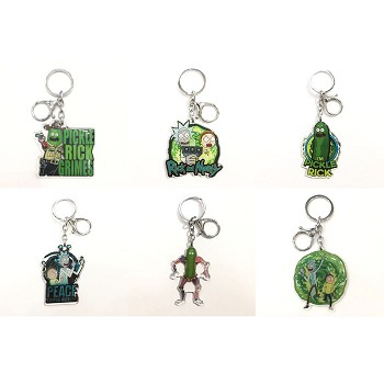 Rick and Morty anime acrylic key chain