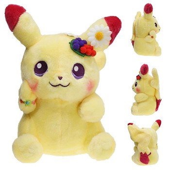 8inches Pokemon Easter Day Pikachu anime plush doll