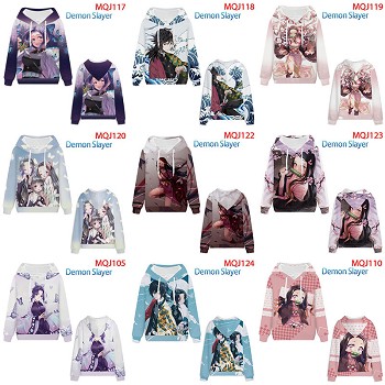 Demon Slayer anime long sleeve thick hoodies cloth