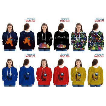 Among Us game long sleeve thin hoodies clothllet