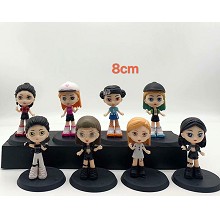 BLACK PINK star figures set(8pcs a set)(OPP bag)