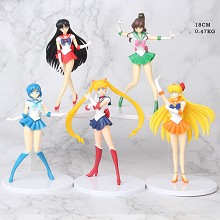 Sailor Moon anime figures set(5pcs a set) no box