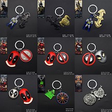 Deadpool Batman movie key chain