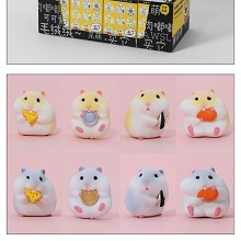 Hamster anime figures set