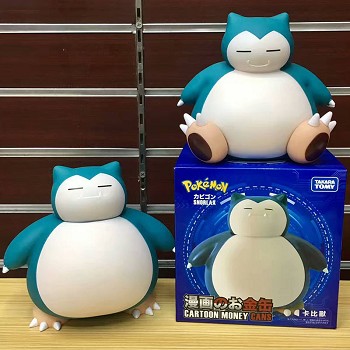 Pokemon Snorlax anime money box piggy bank