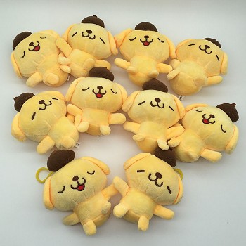 4.8inches Pom Pom Purin anime plush dolls set(10pcs a set)